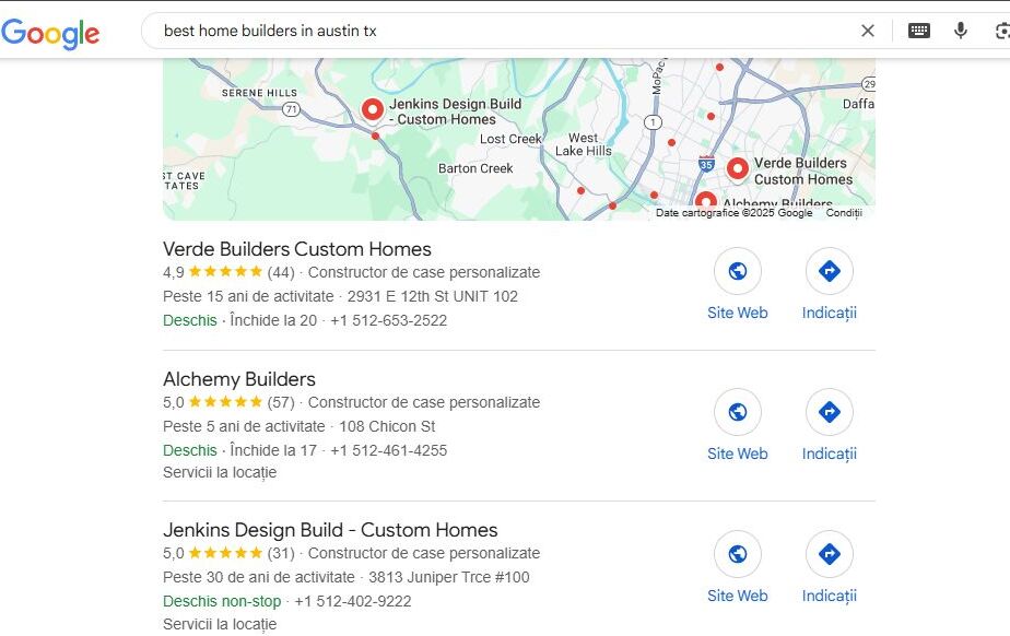 Seo firme de constructii Bucuresti